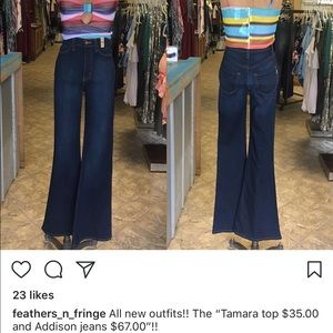 Brand new flare jeans with stretch